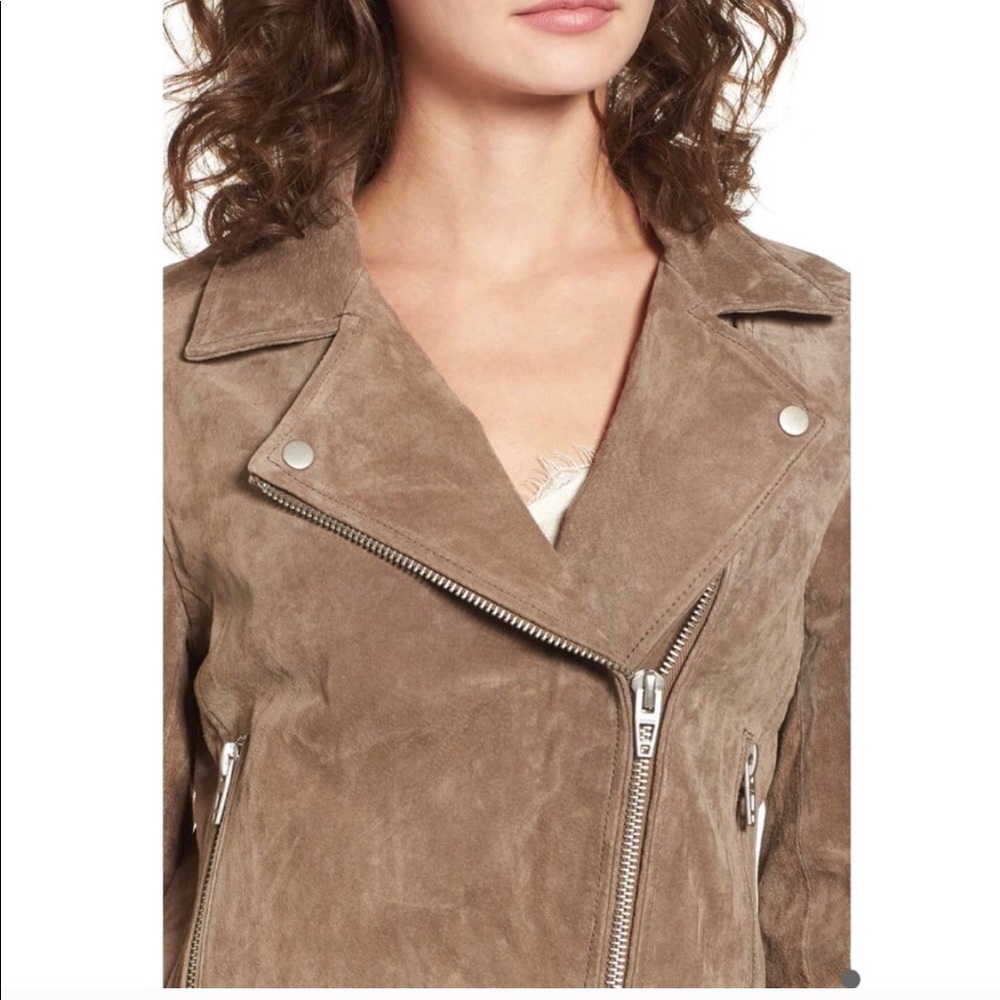 New BlankNYC Suede Taupe Moto Jacket Size XXL - Picture 5 of 7